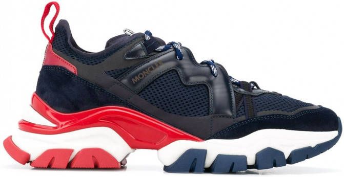 Moncler Sneakers met vlakken Blauw - Schoenen.nl
