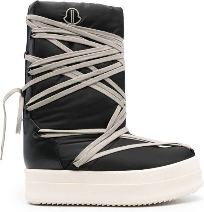 Moncler x Rick Owens Bigrocks snow boots Zwart