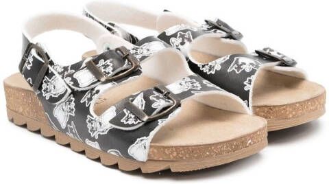 Monnalisa Sandalen met print Zwart