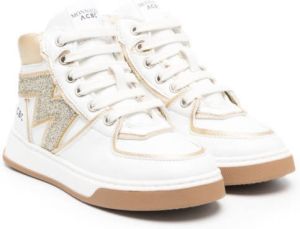 Monnalisa Sneakers met logopatch 0170 CREAM GOLD