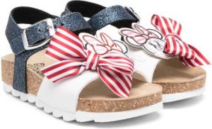 Monnalisa Sandalen met glitterdetail Blauw