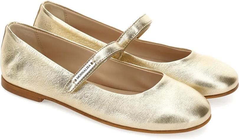Monnalisa Ballerina's met bandje Goud