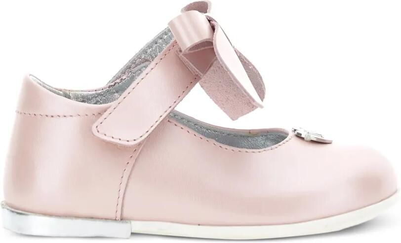 Monnalisa Ballerina's met hartplakkaat en strikdetail Roze