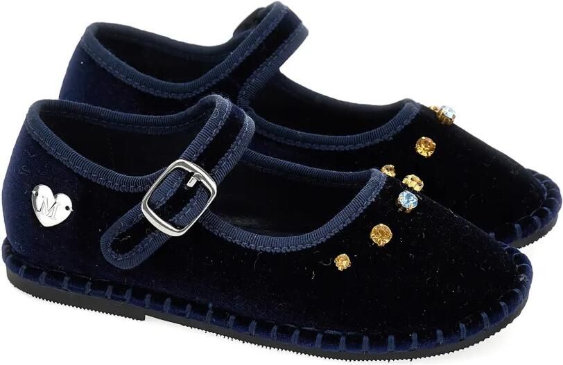 Monnalisa Ballerina's met kristallen Blauw