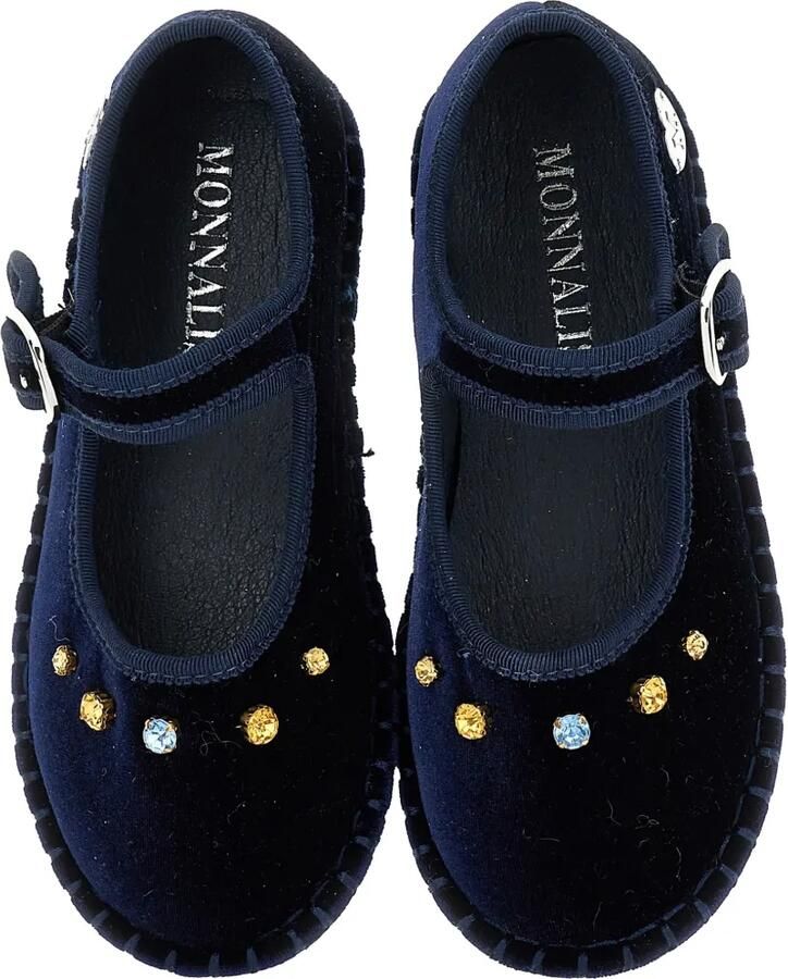 Monnalisa Ballerina's met kristallen Blauw - Foto 2