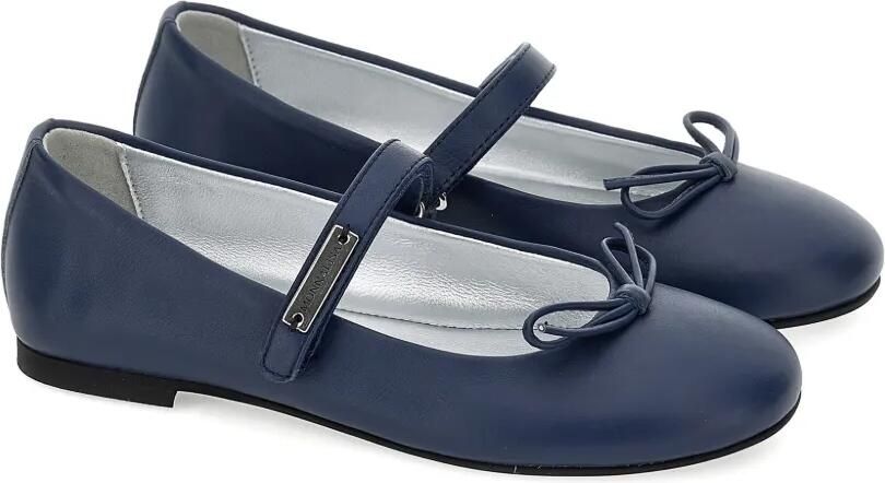 Monnalisa Ballerina's met strikdetail en bandje Blauw