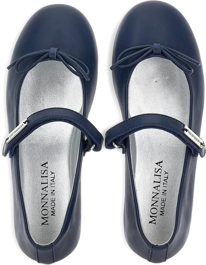 Monnalisa Ballerina's met strikdetail en bandje Blauw - Foto 2