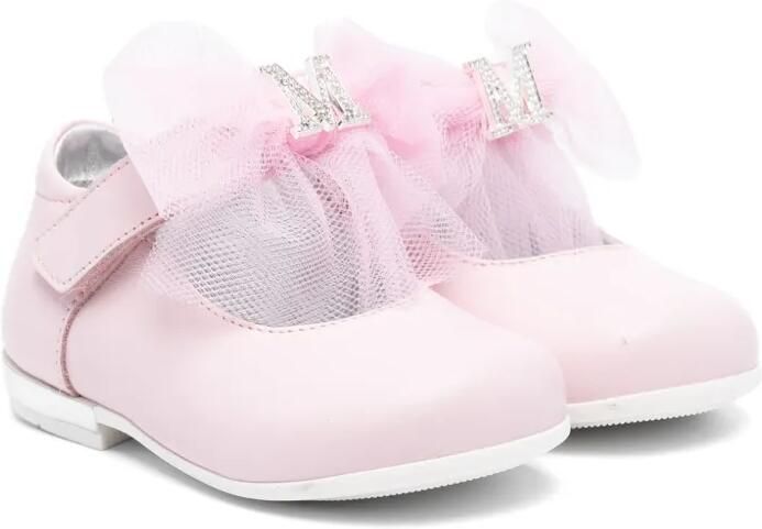Monnalisa Ballerina's met strikdetail Roze