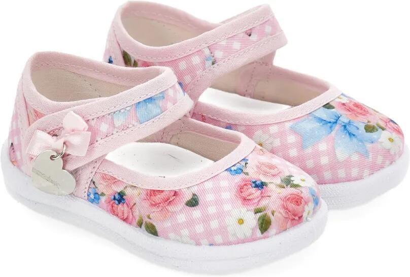 Monnalisa Ballerina's met strikdetail Roze