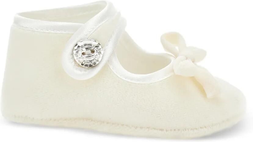Monnalisa Ballerina's verfraaid met kristallen en strikdetail Beige