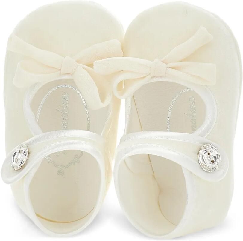 Monnalisa Ballerina's verfraaid met kristallen en strikdetail Beige - Foto 3