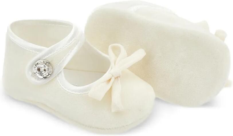 Monnalisa Ballerina's verfraaid met kristallen en strikdetail Beige - Foto 4