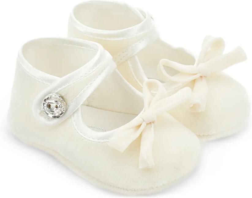 Monnalisa Ballerina's verfraaid met kristallen en strikdetail Beige - Foto 2