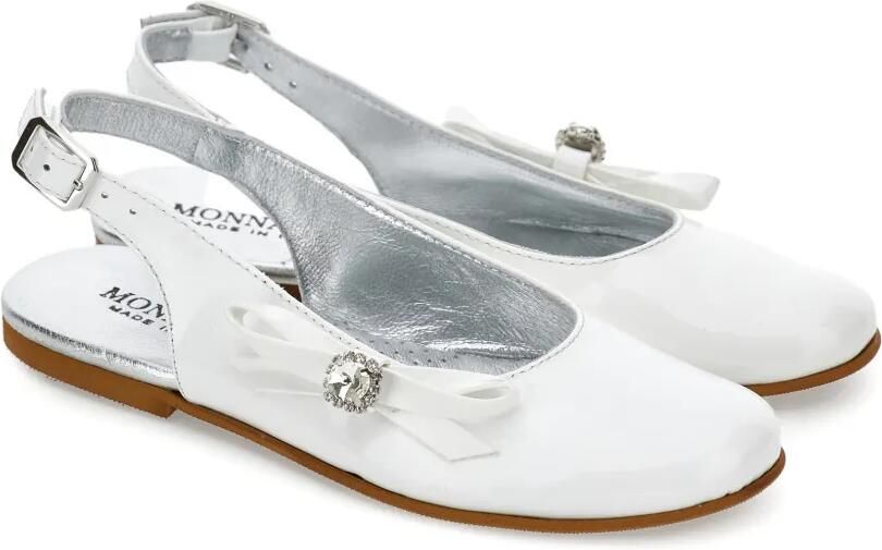 Monnalisa Ballerina's verfraaid met strik Wit