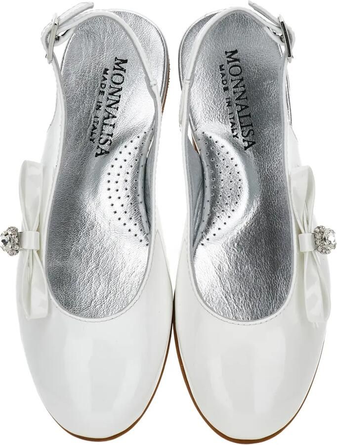 Monnalisa Ballerina's verfraaid met strik Wit - Foto 2