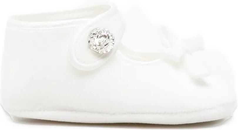 Monnalisa bow-detail pre-walker shoes Wit