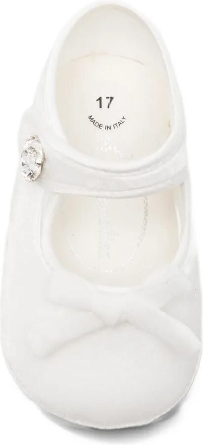 Monnalisa bow-detail pre-walker shoes Wit - Foto 3