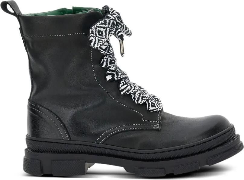 Monnalisa Combat boots met veters Zwart - Foto 4