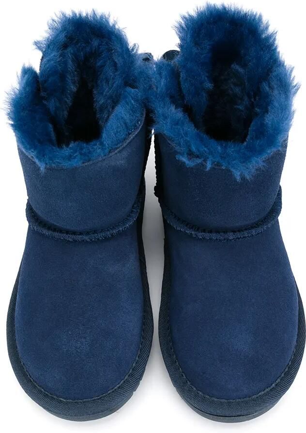 Monnalisa Enkellaarzen met strik Blauw - Foto 2