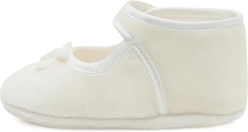 Monnalisa Fluwelen babyschoentjes Wit - Foto 4