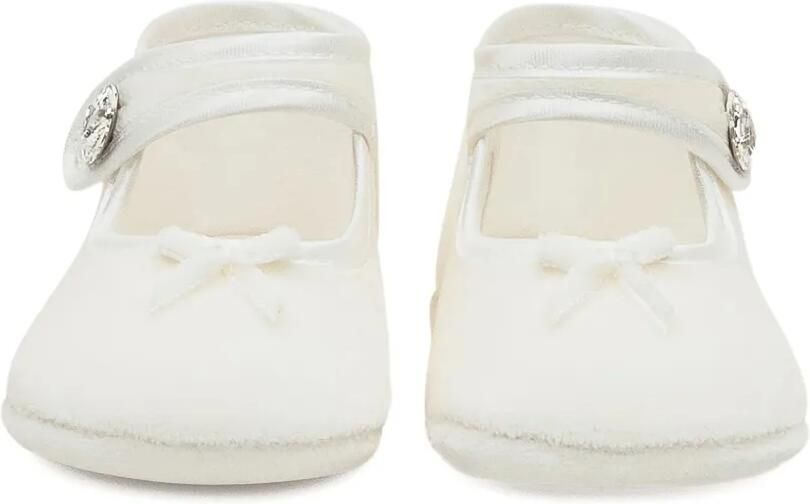 Monnalisa Fluwelen babyschoentjes Wit - Foto 2