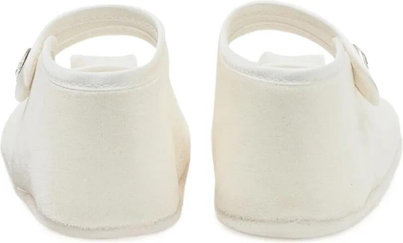 Monnalisa Fluwelen babyschoentjes Wit - Foto 3