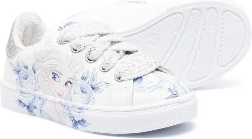 Monnalisa Frozen leren sneakers Wit