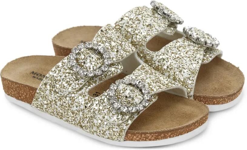 Monnalisa Glitter sandalen Goud