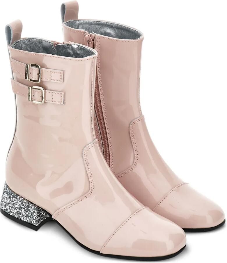 Monnalisa Laarzen met glitterhak Roze