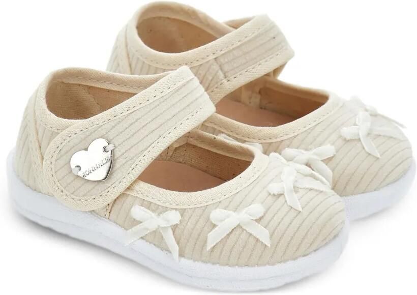 Monnalisa Mary Jane schoenen van stof Beige