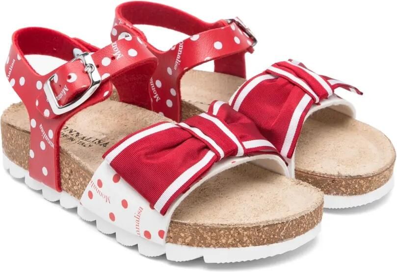 Monnalisa Sandalen met stippen Rood
