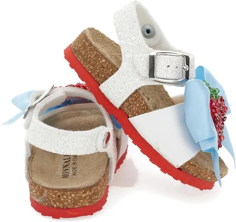 Monnalisa Sandalen met strik met kralen Wit - Foto 2