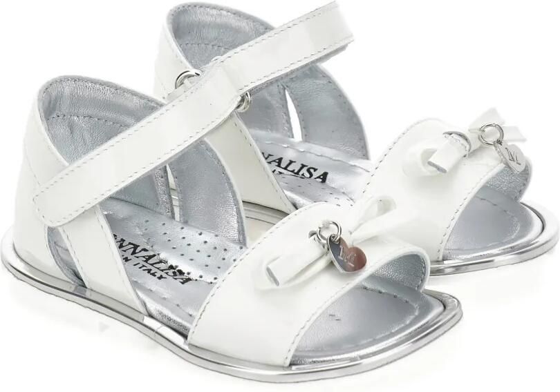 Monnalisa Sandalen met strikdetail Wit