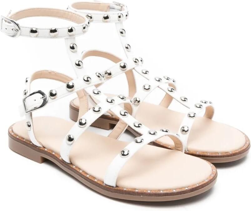 Monnalisa Sandalen met studs Wit