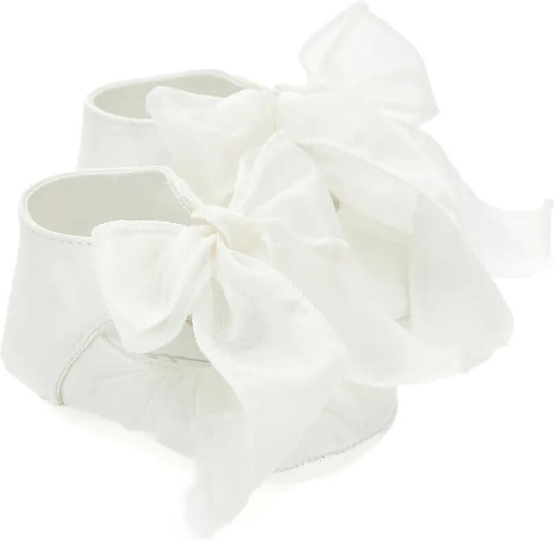 Monnalisa Sloffen met strikdetail Wit