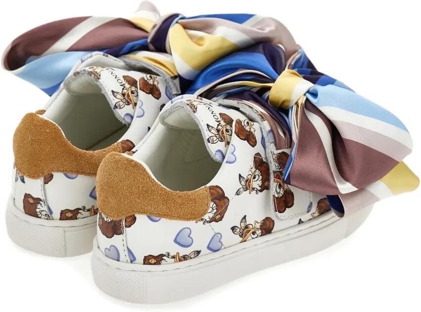 Monnalisa Sneakers met strikdetail en print Wit - Foto 2