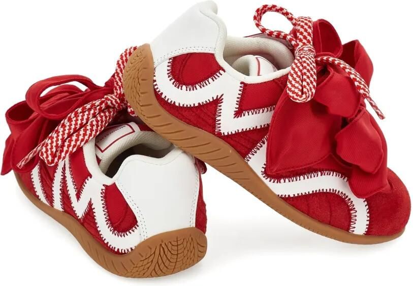 Monnalisa Sneakers met strikdetail en vlakken Rood - Foto 4