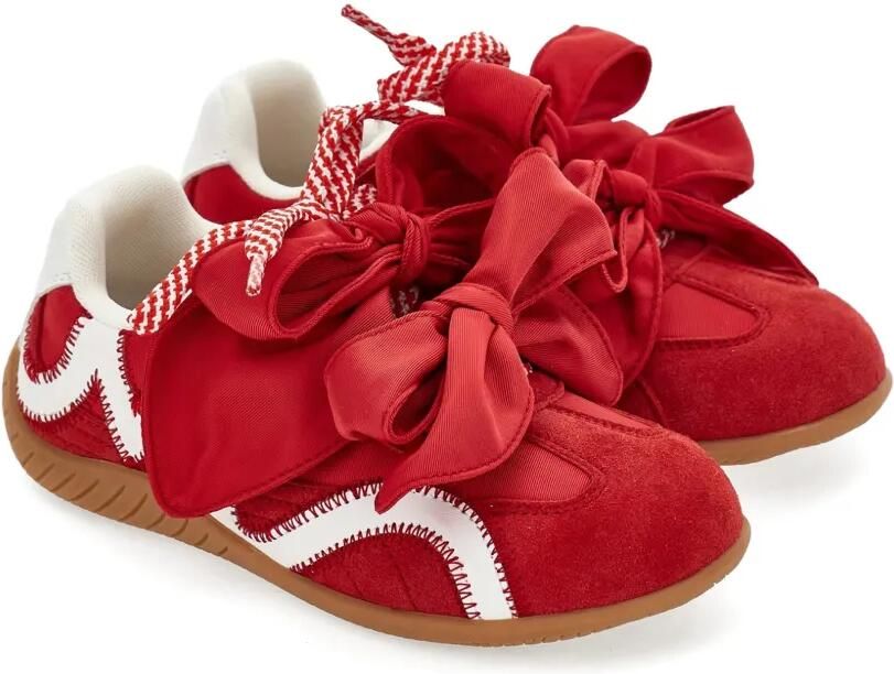 Monnalisa Sneakers met strikdetail en vlakken Rood - Foto 3