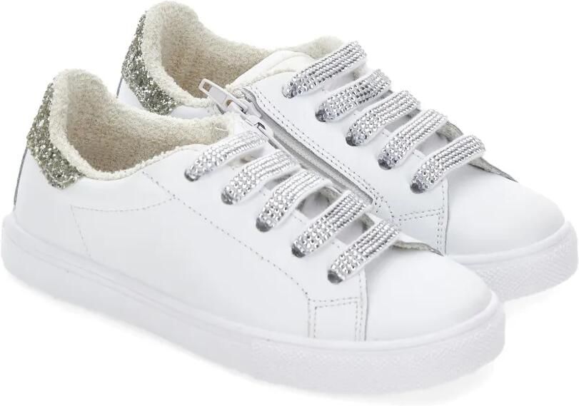 Monnalisa Sneakers verfraaid met glitters Wit