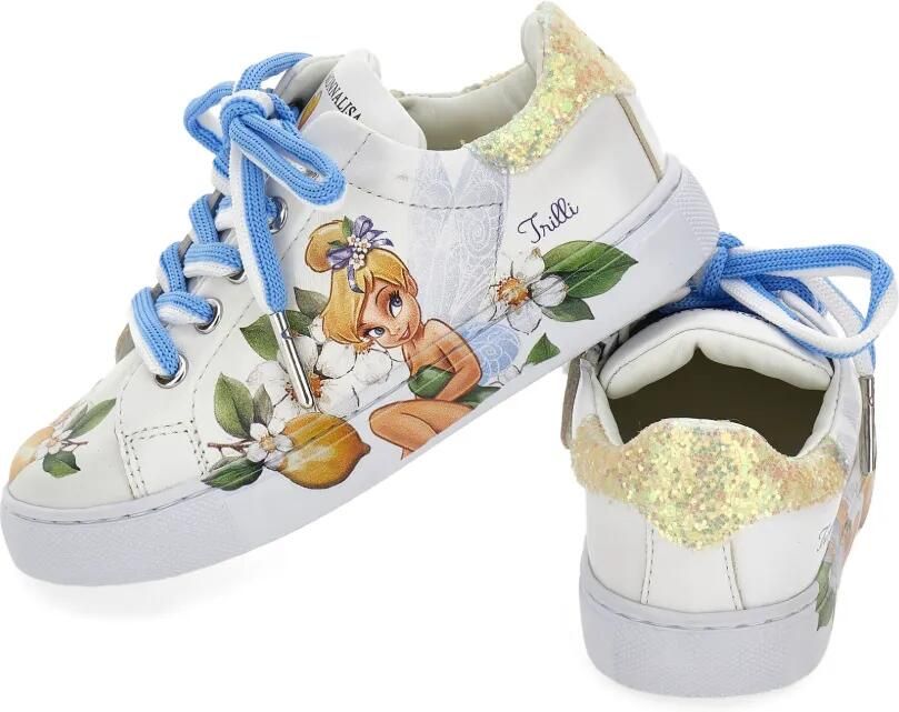 Monnalisa x Disney sneakers met glitterapplicatie Wit - Foto 2