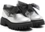 Monnalisa Loafers met oversized strik Zilver - Thumbnail 1