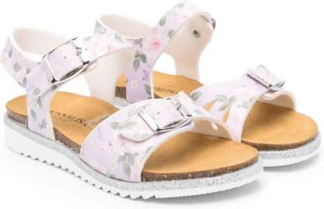 Monnalisa Sandalen met bloemenprint Paars