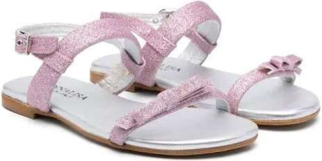 Monnalisa Sandalen met glitterdetail Roze