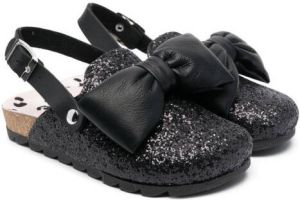 Monnalisa Sandalen met pailletten Zwart