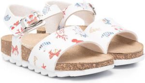 Monnalisa Sandalen met print Wit