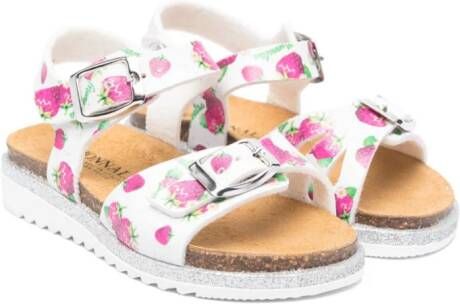 Monnalisa Sandalen met print Wit