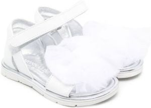 Monnalisa Sandalen met tule Wit