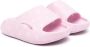 Monnalisa Slippers met logoprint en open neus Roze - Thumbnail 1