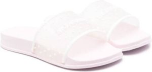 Monnalisa Slippers met stippen Roze
