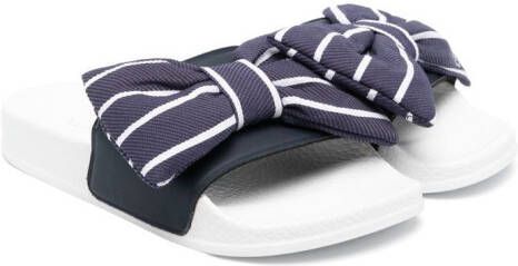 Monnalisa Slippers met strikdetail Blauw